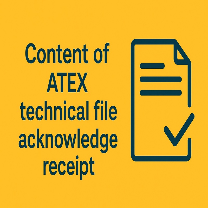 Content of ATEX acknowledge receipt